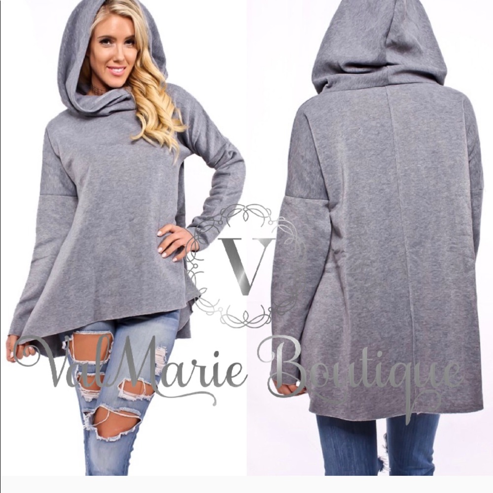 SZ L LAST 1- Grey oversized sweatshirt - Picture 2 of 2